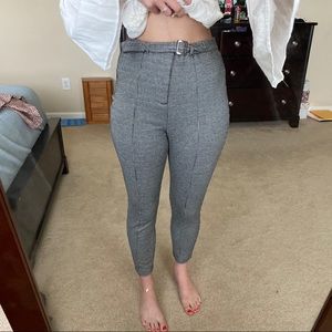 Checkered Skinny Pants